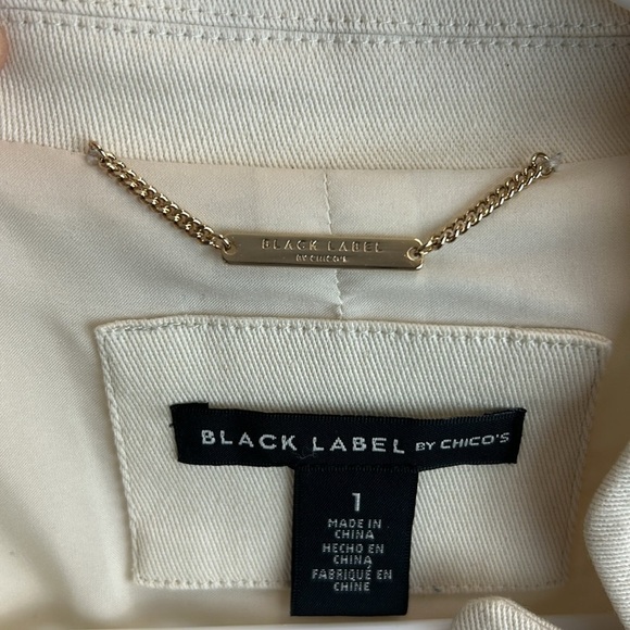 Black Label by Chico’s Designer Collection Tiger Print Fully Lined Blazer NWOT - Picture 2 of 11